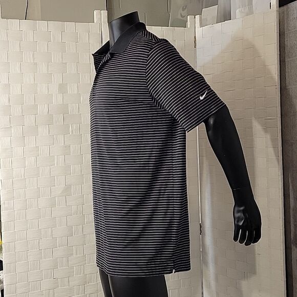 NIKE GOLF TOUR PERFORMANCE DRI-FIT STRIPED PIQUE POLO MEN'S SHIRT - Picture 7 of 16